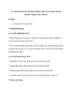 Các chỉ tiêu đánh giá chất lượng, những nhân tố ảnh hưởng tới chất lượng tín dụng trung - Dài hạn