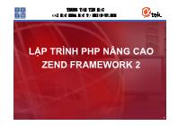 Bài giảng Lập trình PHP Zend Framework 2