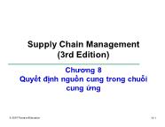 Bài giảng Quản trị chuỗi cung ứng - Chương 8 Quyết định nguồn cung trong chuỗi cung ứng