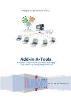 Giáo trình Add-In A-Tools - Soạn thảo và Quản trị dữ liệu Excel qua mạng