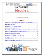 Giáo trình Lập trình IOS - Module 1