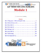 Giáo trình Lập trình Java - Module 1