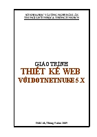 Giáo trình Thiết kế web với Dotnetnuke 5.x