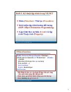 Lập trình Lập trình VB.Net 2005 - Kỹ thuật lập trình trong VB.NET
