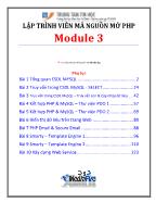 Lập trình Mã nguồn mở PHP - Module 3