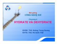 Bài giảng Công nghệ khí - Chương 4: Hydrate và dehydrate