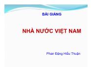 Bài giảng nhà nước Việt Nam