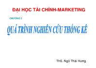 Bài giảng Quá trình nghiên cứu thống kê