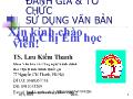 Đánh giá và tổ chức sử dụng văn bản