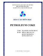 Báo cáo Môn học petroleum coke