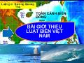 Bài giới thiệu luật biển Việt Nam