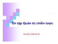 Chương 10 Ôn tập Quản trị chiến lược