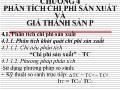 Chương 4 Phân tích chi phí sản xuất và giá thành sản phẩm