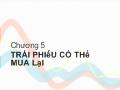 Chương 5 Trái phiếu có thể mua lại