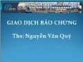 Giao dịch bảo chứng - Ths: Nguyễn Văn Quý