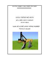 Giáo trình mô đun: Sửa chữa máy làm đất