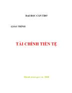 Giáo trình Tài chính tiền tệ