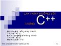 Lập trình hướng đối tượng C++ - Chương 1: Giới thiệu tổng quan