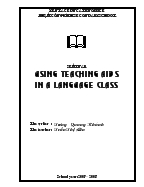 Using teaching aids in a language class