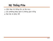 Hệ Thống File