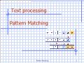 Text processing Pattern Matching