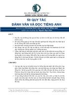 50 quy tắc đánh vần và đọc Tiếng Anh