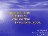 Bronchiolitis obliterans organizing pneumonia(boop)