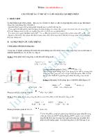 Luyện thi Hóa học - Chuyên đề 16 lý thuyết và phương pháp giải bài tập điện phân