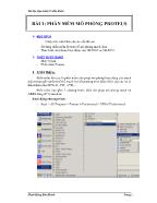 Bài giảng Bài 1: Phần mềm mô phỏng proteus