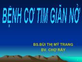 Bài giảng Bệnh cơ tim giãn nở