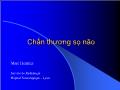 Bài giảng Chấn thương sọ não