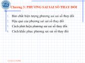 Bài giảng Chương 3: Phương sai sai số thay đổi