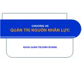 Bài giảng Chương VII: Quản trị nguồn nhân lực