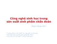 Bài giảng Công nghệ sinh học trong sản xuất sinh phẩm chẩn đoán