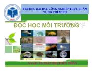 Bài giảng Độc học hóa học-Sinh học-kln