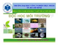 Bài giảng Độc học hóa học-Sinh học (tiếp)