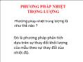 Bài giảng Phương pháp nhiệt trọng lượng