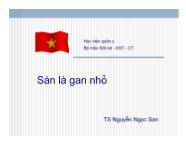 Bài giảng Sán lá gan nhỏ