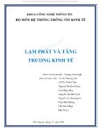 Đề tài Lạm phát và tăng trưởng trong kinh tế