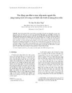 Đề tài Tác động của đầu tư trực tiếp nước ngoài đến tăng trưởng kinh tế trong mô hình nền kinh tế đang phát triển