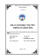Đề tài Thực trạng xúc tiến bán với người tiêu dùng của siêu thị big c thăng long trong năm 2014