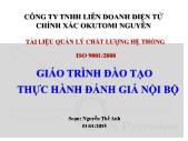 Giáo trình đào tạo thực hành đánh giá nội bộ