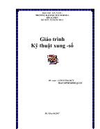 Giáo trình Kỹ thuật xung -Số