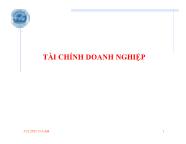 Tài chính doanh nghiệp