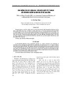 Ảnh hưởng của tải lượng NH4+ đến hiệu suất xử lý amoni đối với nước ngầm tại khu vực Bồ Đề (Gia Lâm)