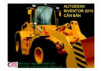 Bài giảng Autodesk inventor 2010 căn bản - Giới thiệu