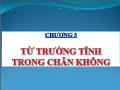 Bài giảng Chương 3 Từ trường tĩnh trong chân không