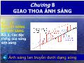 Bài giảng Chương 8 Giao thoa ánh sáng