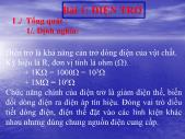 Bài giảng Điện tử căn bản - Bài 1 Điện trở