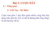 Bài giảng Điện tử căn bản - Bài 3 Cuộn dây